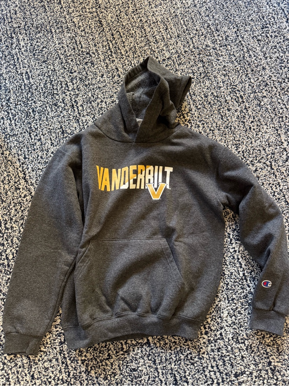 Vanderbilt Charcoal Hoodie Sweatshirt - Boy’s Champion